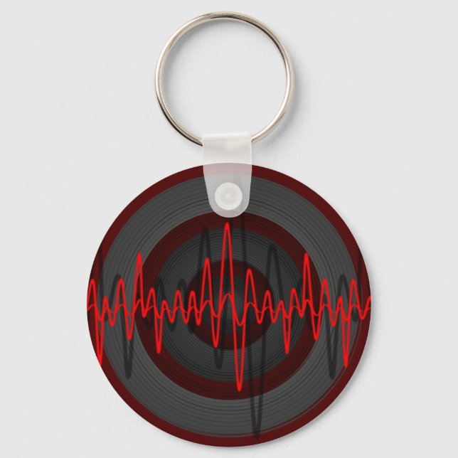 Sound Red Dark keychain (Front)