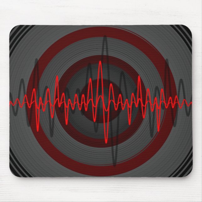 Sound Red Dark mousepad (Front)