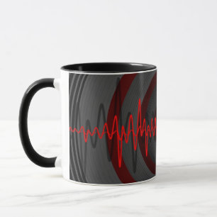 Sound Red Dark mug