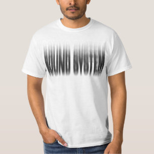 Sound System Blurred Effect Typography Reggae T-Shirt