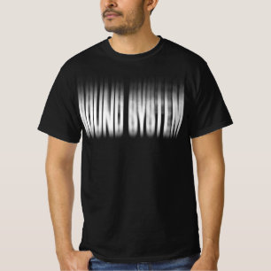 Sound System Blurred Effect Typography Reggae T-Shirt