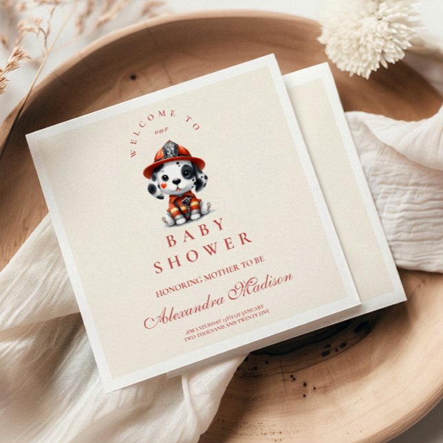 Sound The Alarm Baby Shower Napkin (Creator Uploaded)