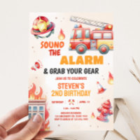 Sound the Alarm Fire Truck Birthday