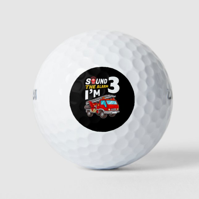 sound the alarm i'm 3 golf balls (Front)