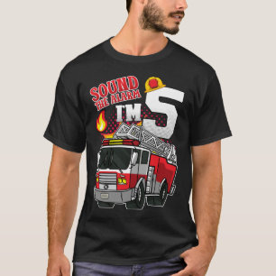Sound The Alarm I'm 5 Firefighter Men T-Shirt
