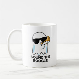 Sound The Boogle Funny Ghost Bugle Pun Coffee Mug