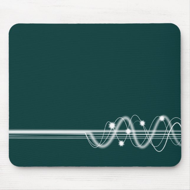 Sound Wave - Dark Green Mouse Pad (Front)
