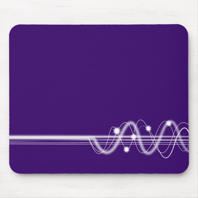 Sound Wave - Deep Violet Mouse Pad (Front)