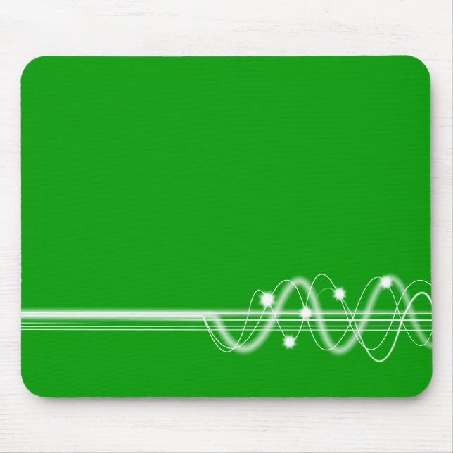 Sound Wave - Grass Green Mouse Pad (Front)