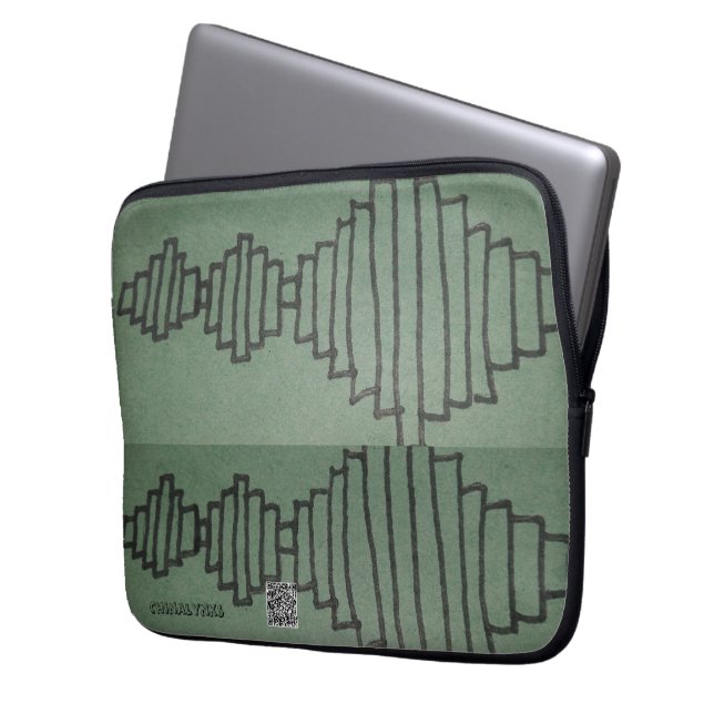 SOUND WAVE LAPTOP SLEEVES (Front Left)