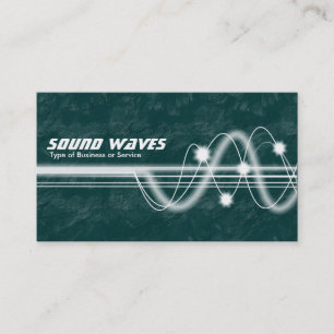 Sound Waves - Green Earth Business Card