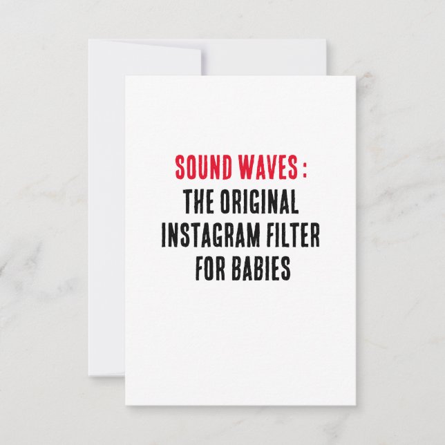 Sound waves: the original thank you card (Front)