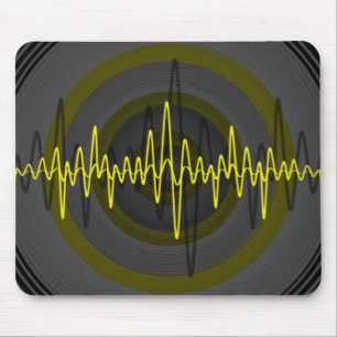Sound Yellow Dark mousepad