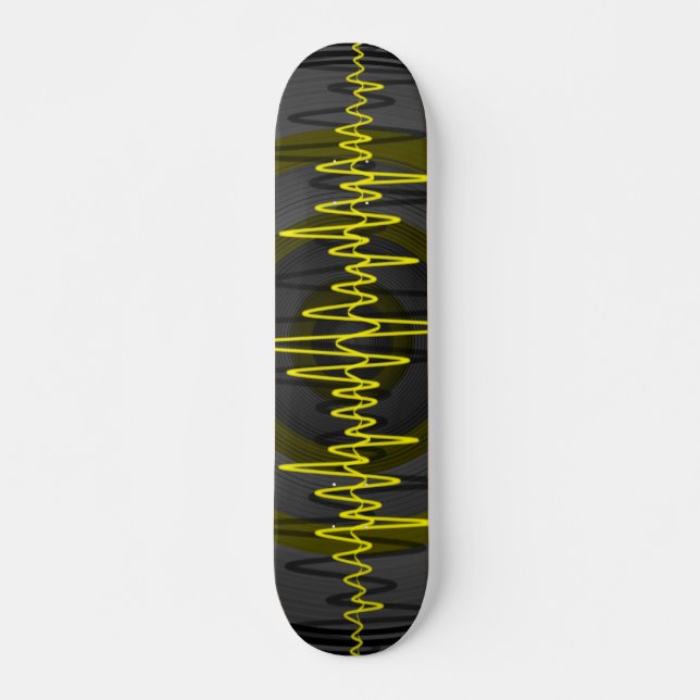 Sound Yellow Dark skateboard (Front)
