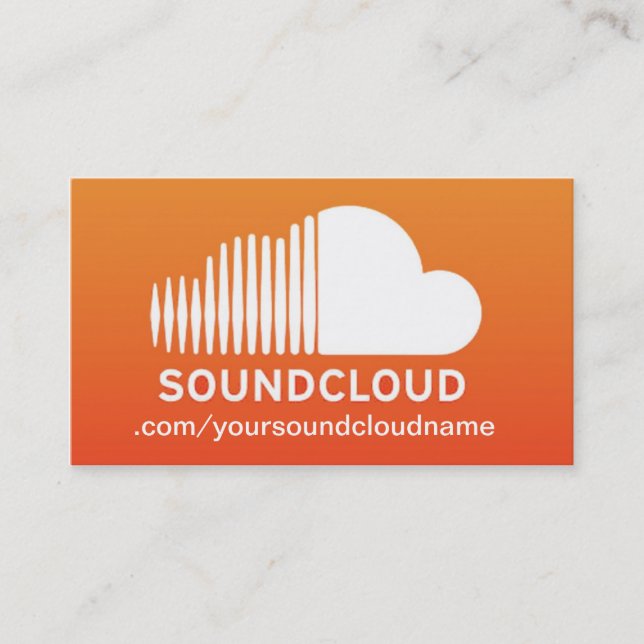 SoundCloud Music Business Card (Front)