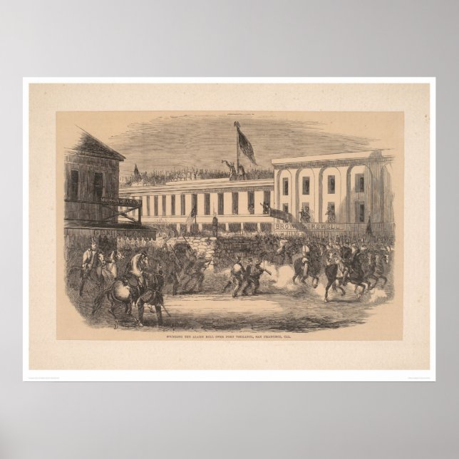 Sounding Alarm Bell over Port Vigilance (2446A) Poster (Front)