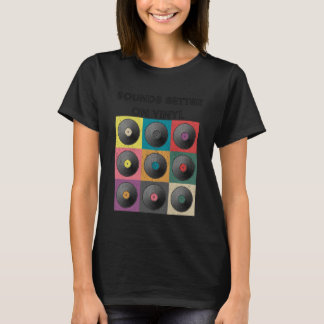 Sounds Better On Vinyl, Vintage Vinyl Records, Ret T-Shirt