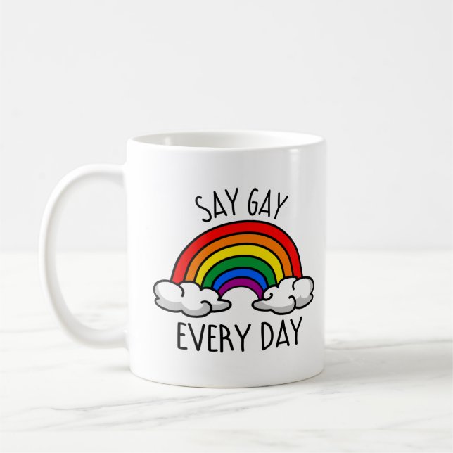 Sounds gay coffee mug (Left)