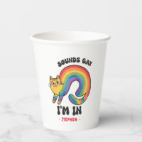 Sounds Gay, I’m In – Rainbow Cat LGBTQ Pride