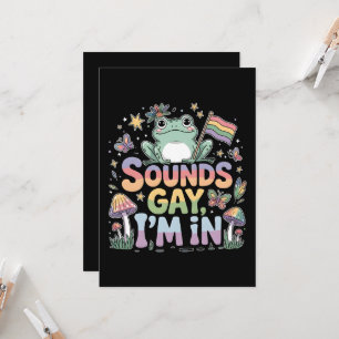 Sounds Gay I'm In Frog Design Invitation