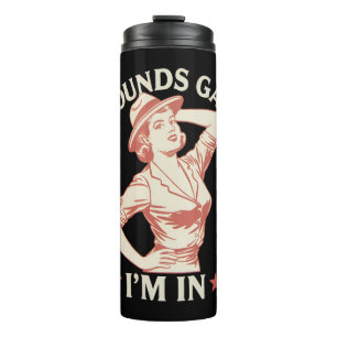 Sounds Gay I'm In Lesbian Cowgirl Howdy LGBTQ Thermal Tumbler