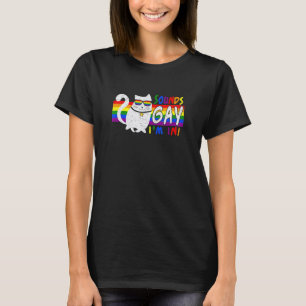 Sounds Gay I'm In Lgbt Gay Pride Rainbow Cat T-Shirt