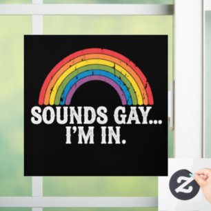 Sounds Gay I'm In Rainbow LGBTQ Vintage Retro