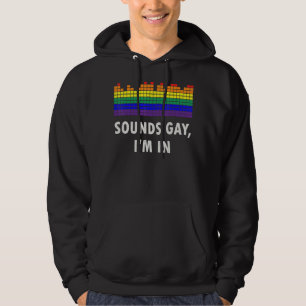 Sounds Gay I'm In With Rainbow Flag For Pride 2 Hoodie