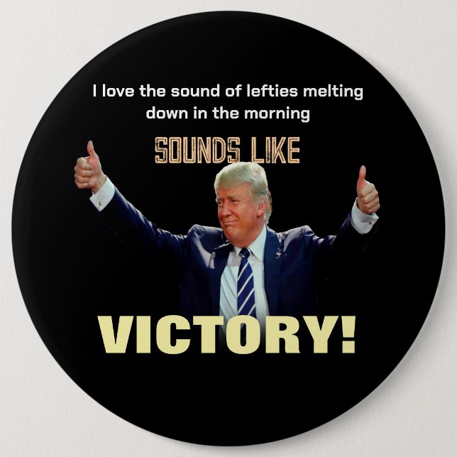 Sounds Like Victory! 6 Cm Round Badge (Front)