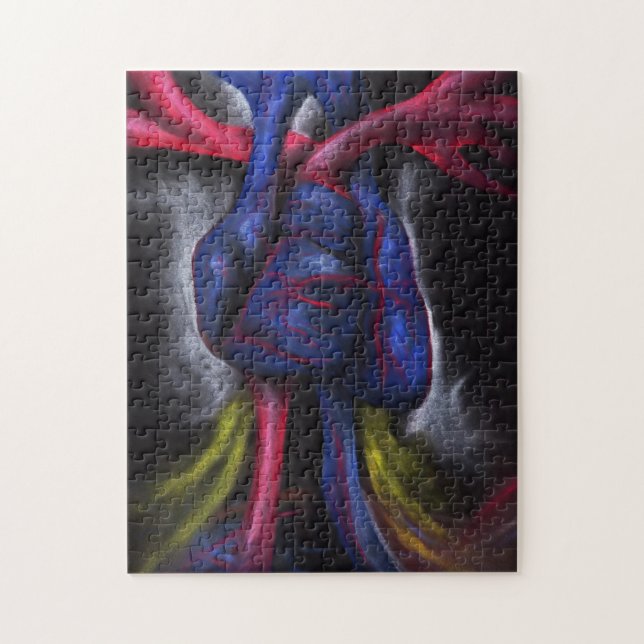 Sounds Of A Blue Heart Original Art Puzzle (Vertical)