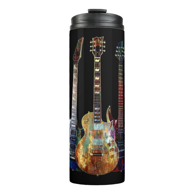 Sounds of music. Colorful guitar Thermal Tumbler (Front)