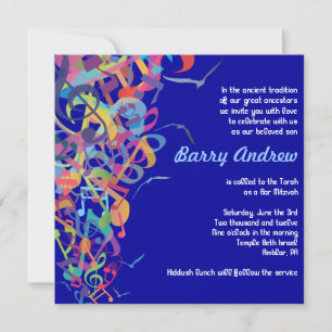 SOUNDS OF THE TORAH Bat Bar Mitzvah Invitation