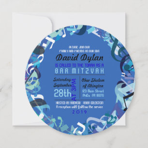 SOUNDS OF THE TORAH Bat Bar Mitzvah Invitation