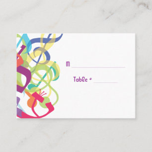 SOUNDS OF THE TORAH Bat Bar Mitzvah Seating Card