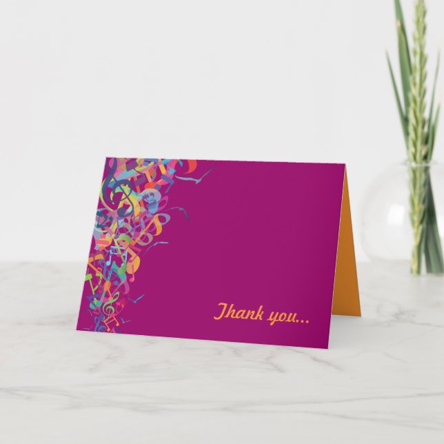 SOUNDS OF THE TORAH Bat Bar Mitzvah Thank you card (Front)