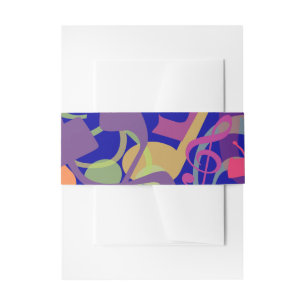 SOUNDS OF THE TORAH Bat Bar Mitzvah Wrap Band Invitation Belly Band