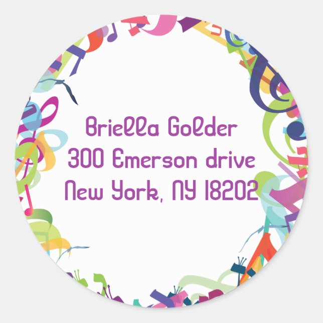 SOUNDS OF THE TORAH REPLY RETURN stickers lables (Front)