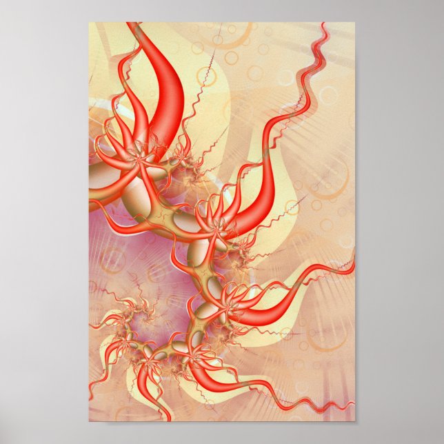 Soundwaves Fractal Poster (Front)