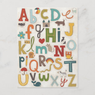 Soup Alphabet Postcard