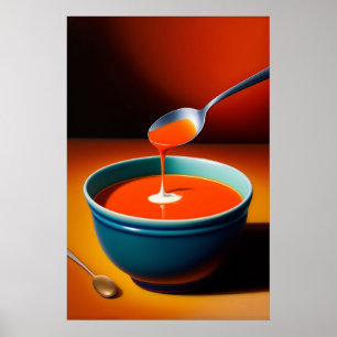 Soup And Spoon - Canvas Art Print