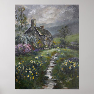 "Soup Day - An English Cottage" Poster
