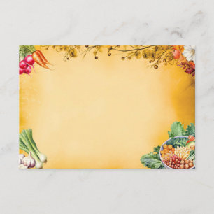 Soup Du Jour Blank Recipe Card