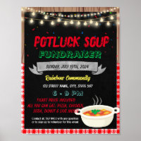 Soup fundraiser event template