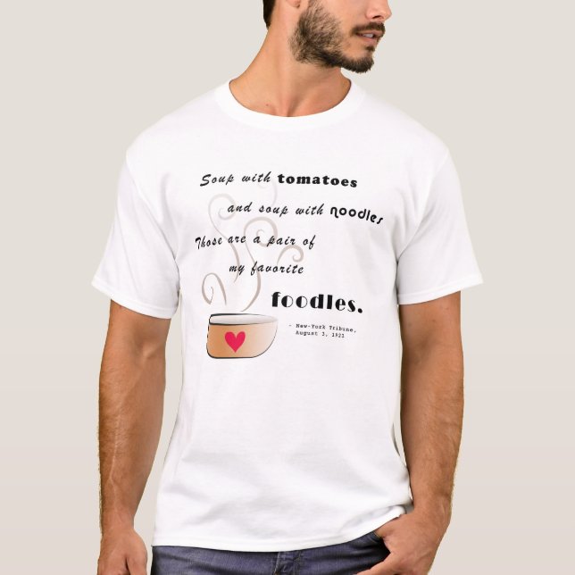 "Soup - my favourite foodle" Men's T-shirt (Front)