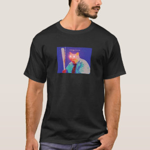 Soup Time Meme Cat Red Laser Eyes T-Shirt