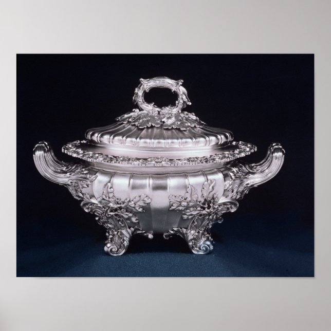 Soup tureen, one of a pair, made by Paul Storr Poster (Front)