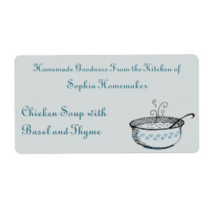 Soup Tureen with Cerulean Heart Accents Food