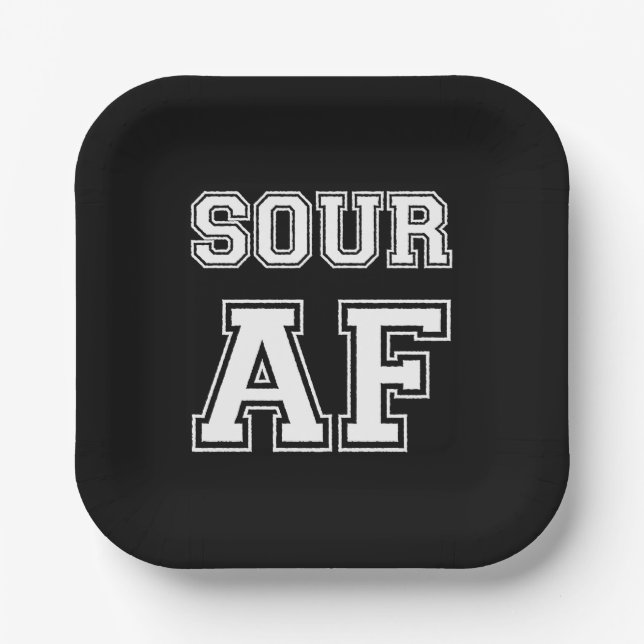 SOUR AF PAPER PLATE (Front)