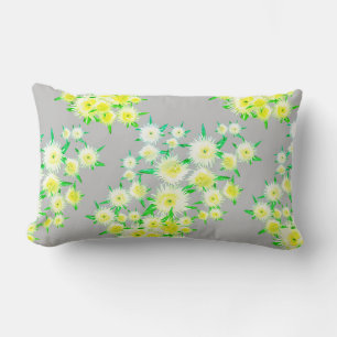 Sour Figs Flowers Leaves Pattern Pillow Cushion