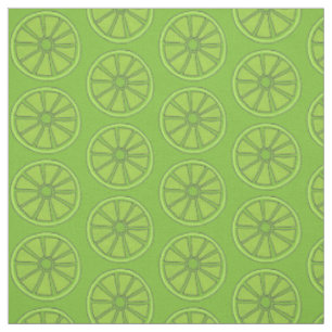 Sour Green Limes Citrus Fruit Slice Foodie Fabric